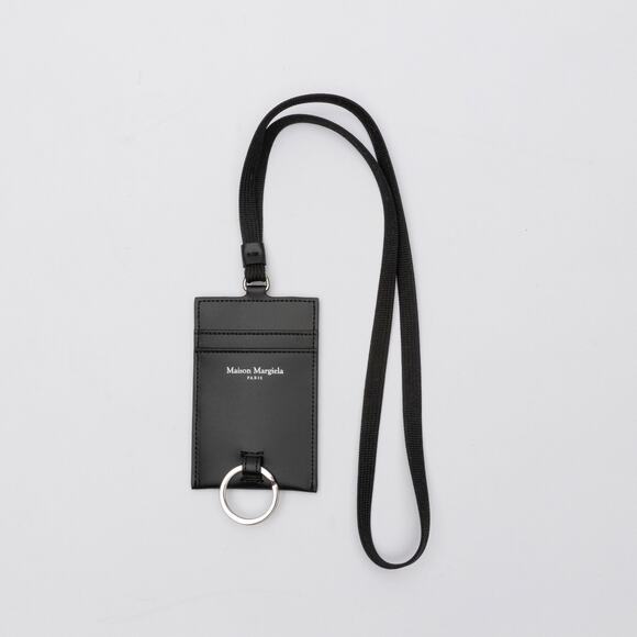 Maison Margiela Name Tag Leather Card Case Black - Picture 1 of 5